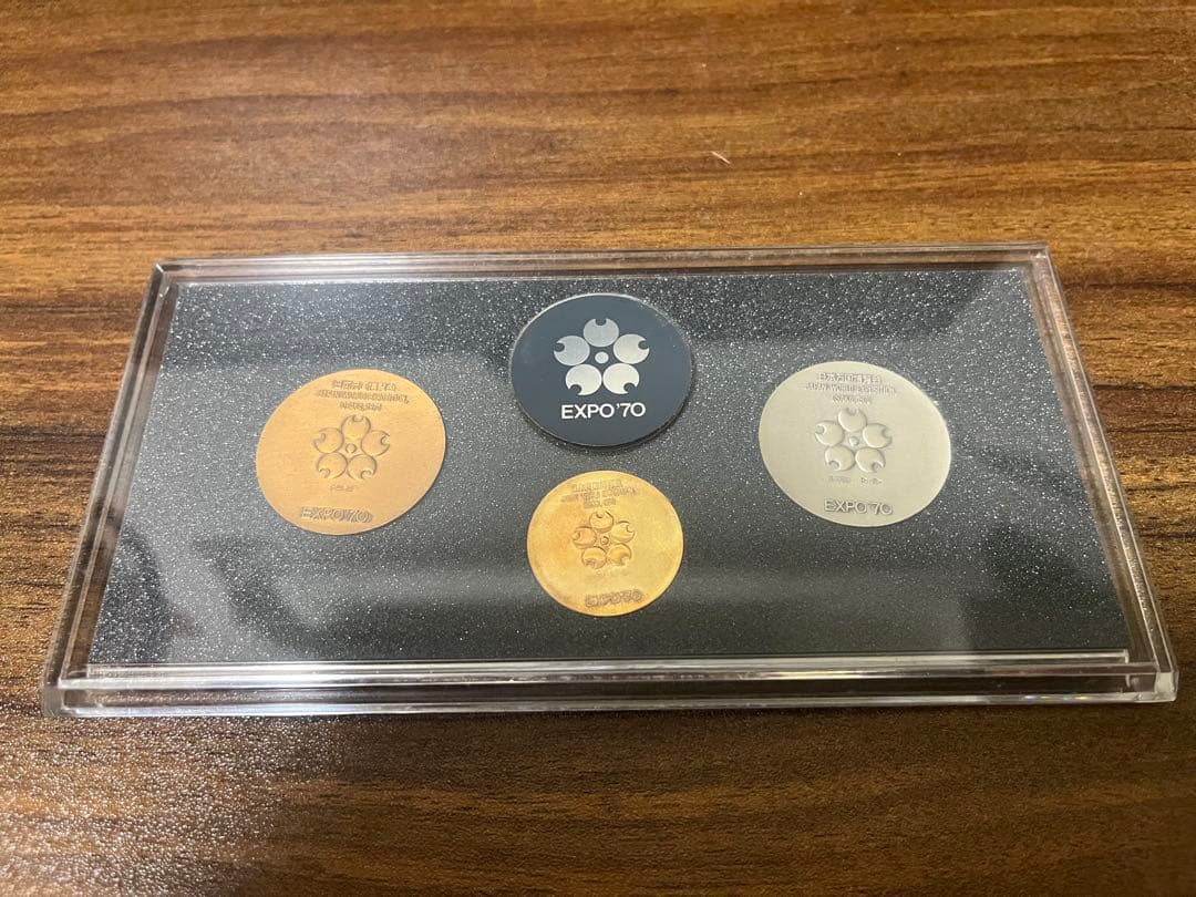 日本万国博覧会EXPO'70 記念メダルセット 金・銀・銅 説明書付 状態