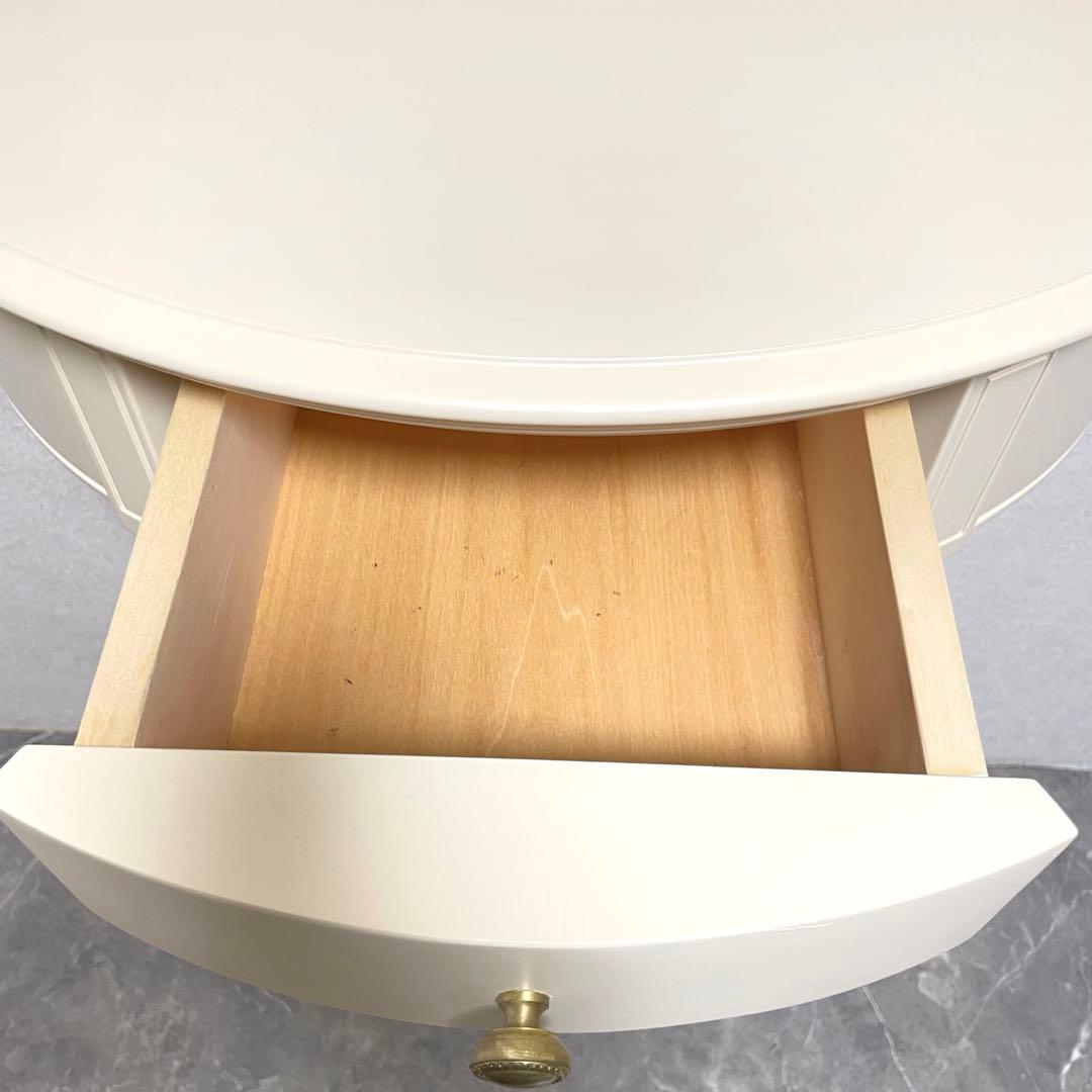 東海家具　Fleur コンソールテーブル 半円形 エレガント猫脚　アンティーク