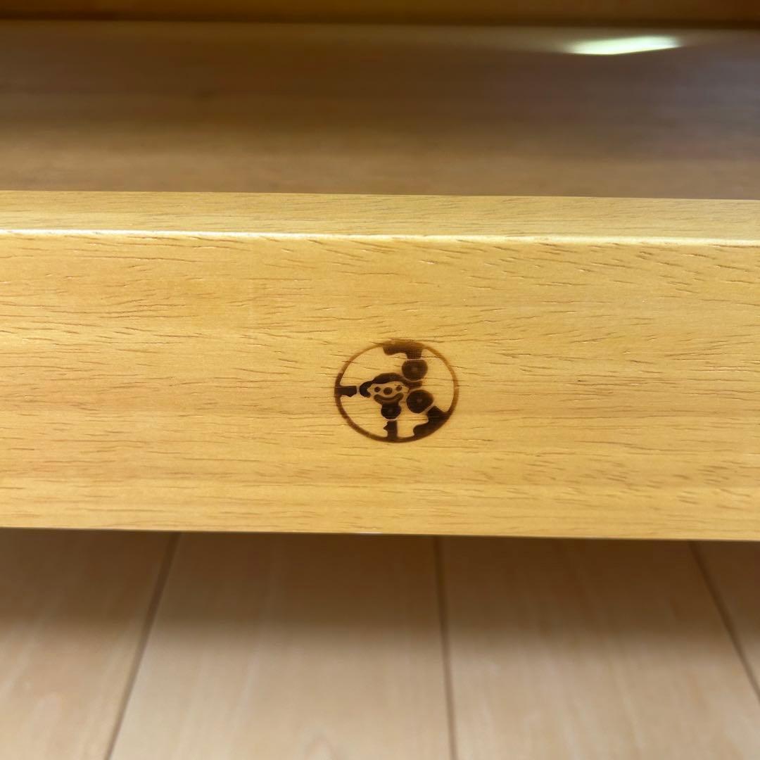 森のサーカス　キッチンワゴン　タイル付　バタフライ　ワーキングワゴン天然木