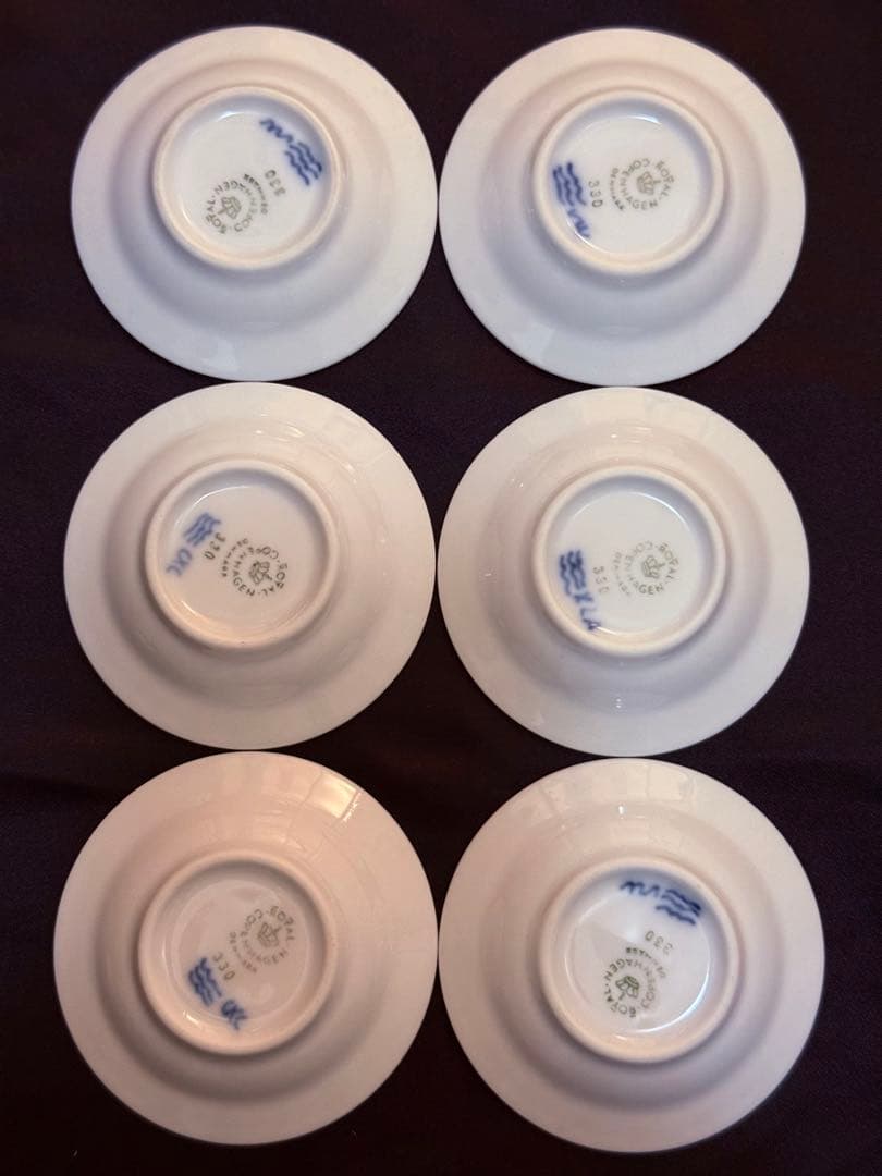 ロイヤルコペンハーゲン フルレース バタープレート 豆皿 6枚