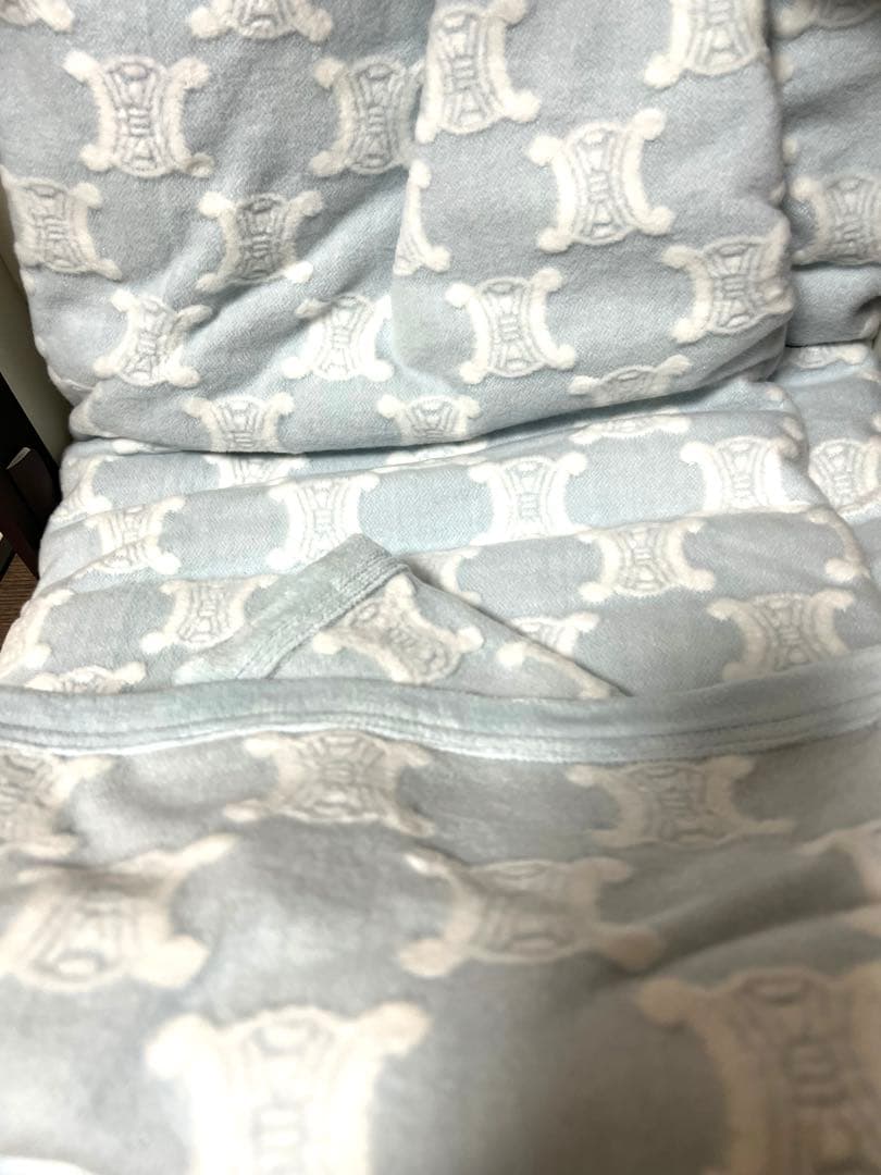 【即購入OK】セリーヌ マカダム 綿毛布 140×200cm