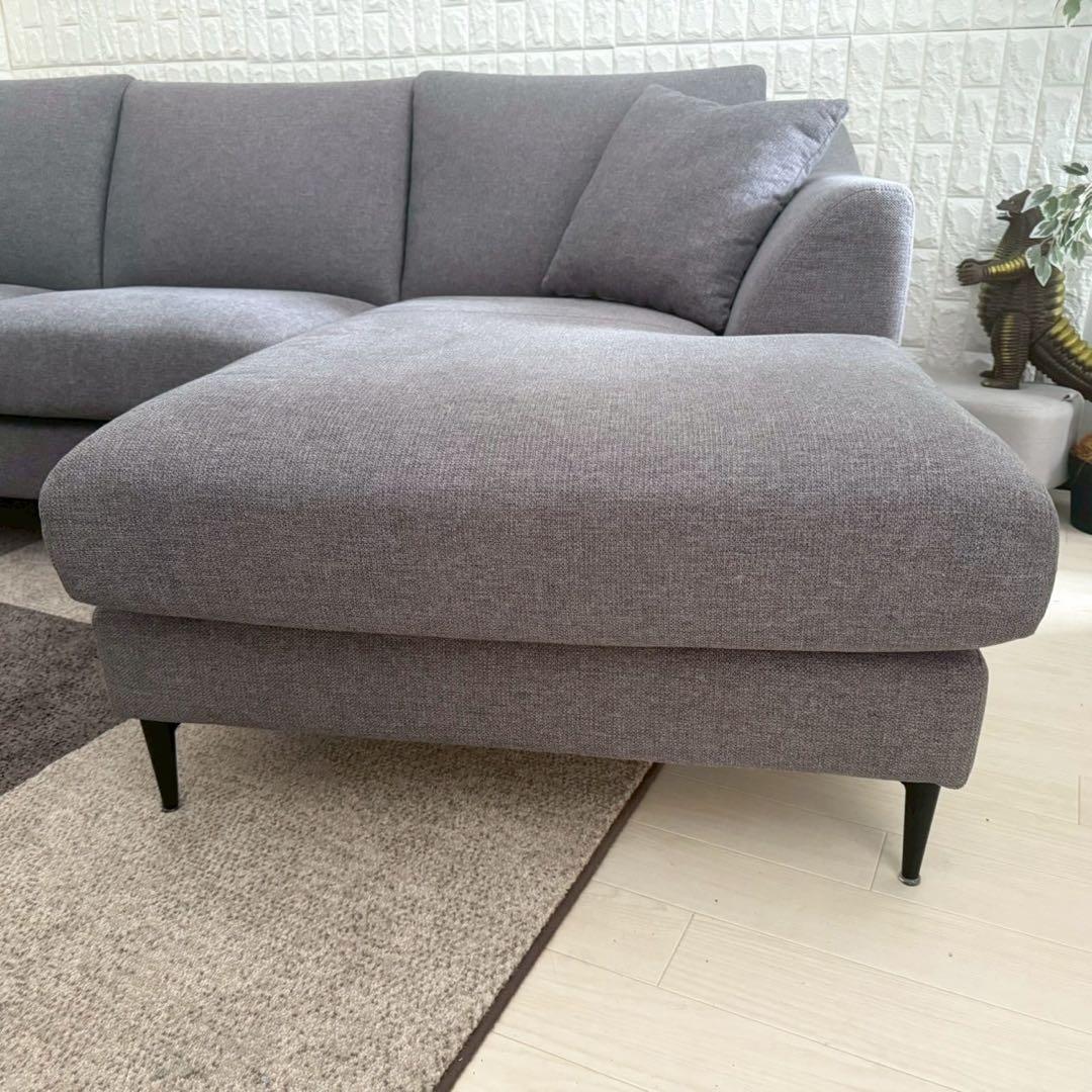 都内23区配送無料✨ニトリ　カウチソファ　2人掛け　3人掛け　グレー　美品