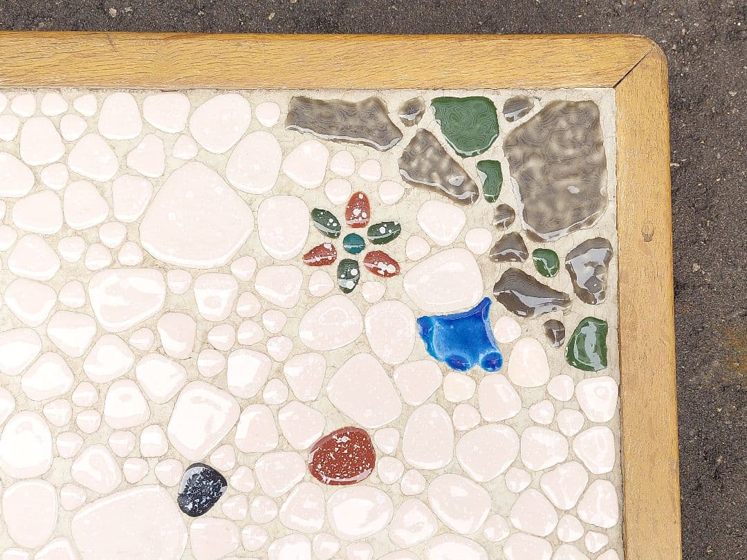 昭和レトロ ストーブ台 薪ストーブ タイル 木枠 古民家 アンティーク