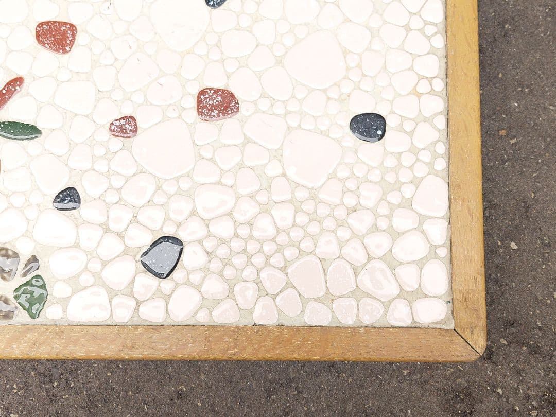 昭和レトロ ストーブ台 薪ストーブ タイル 木枠 古民家 アンティーク