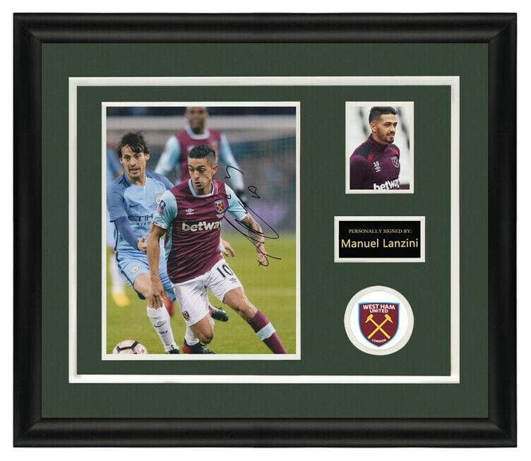 直筆サイン入り写真 マヌエル・ランシニ ウェストハム・ユナイテッド