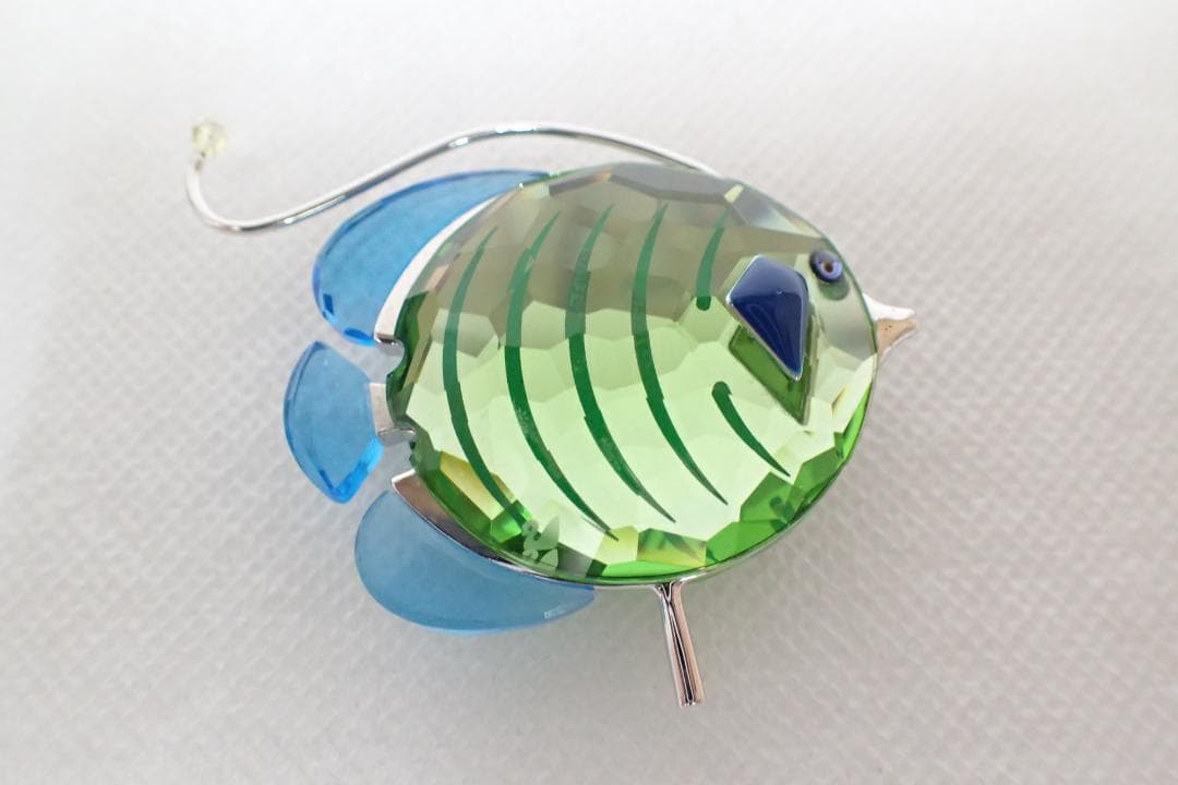 33/未使用訳あり品 スワロフスキー 魚 熱帯魚 オブジェ 置物 626204