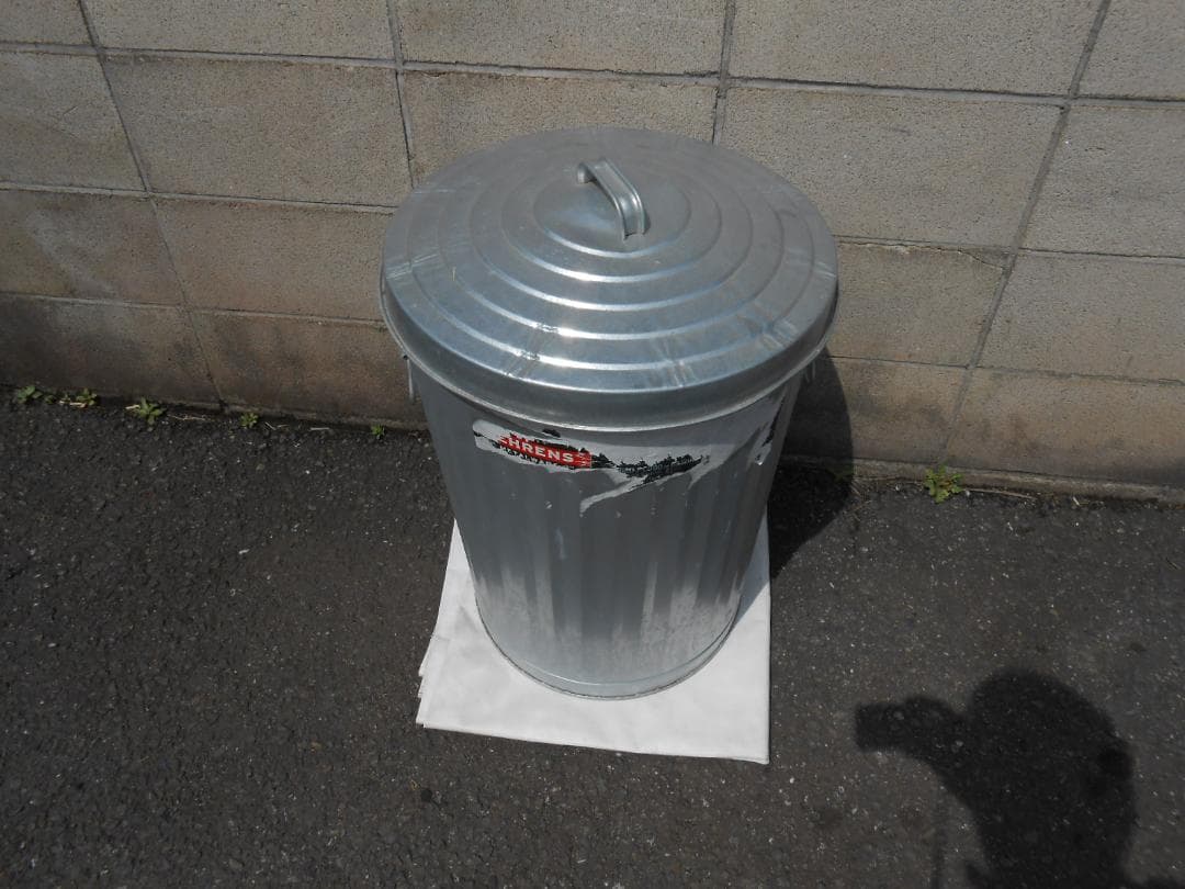 直接引取可 BEHRENS 大容量 75L 20ガロン ブリキ ゴミ箱 近隣配送