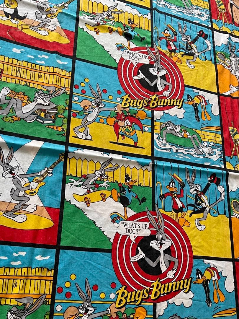 ビンテージシーツ　バックスバニー　カバー