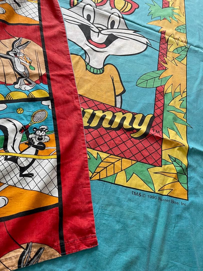 ビンテージシーツ　バックスバニー　カバー