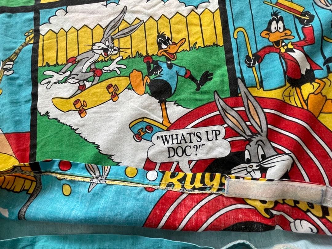 ビンテージシーツ　バックスバニー　カバー