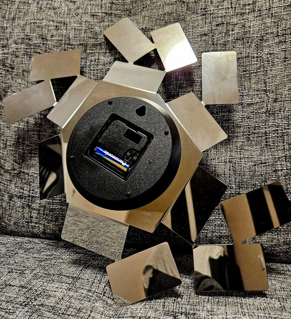 ALESSI 掛け時計 SCIROCCO シロッコ シルバー