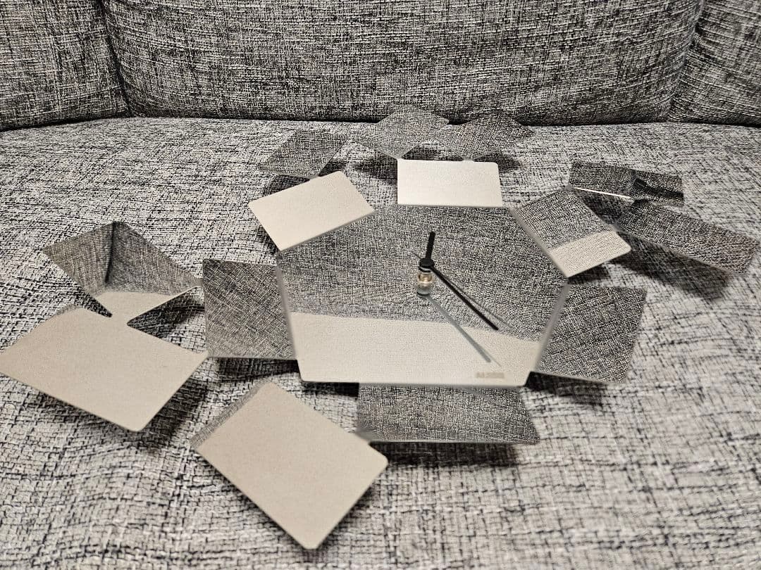 ALESSI 掛け時計 SCIROCCO シロッコ シルバー