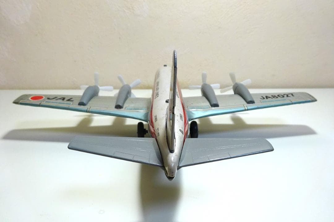 動画あり！！ 日光玩具 日本航空 JAL ダグラスDC-7-C ブリキ飛行機