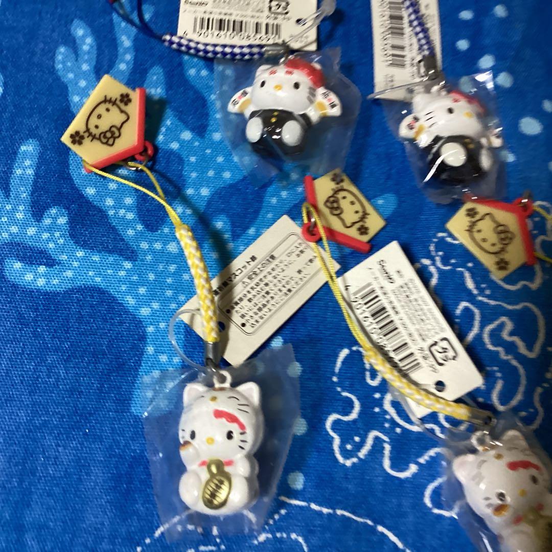 3460ハローキティ開運祈願マスコット鈴ストラップ