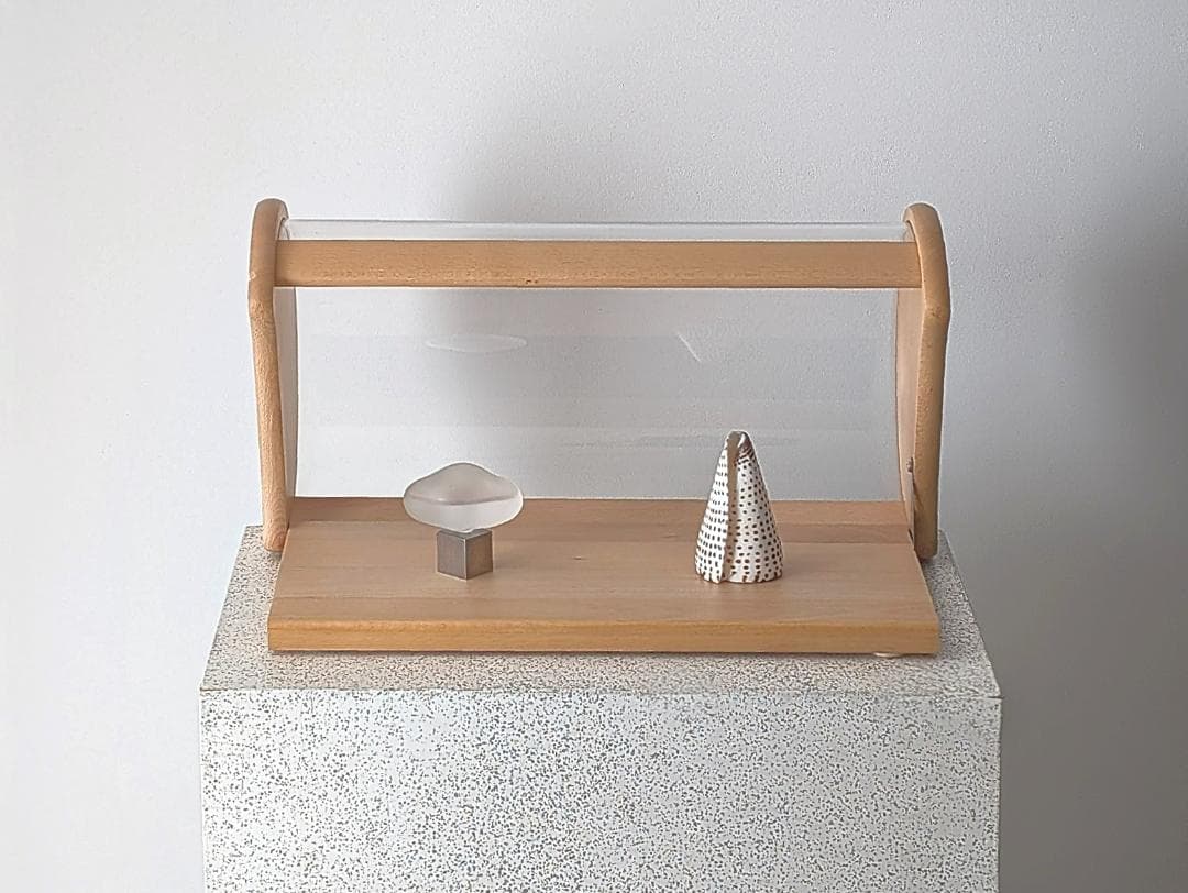 80s ビンテージ Bodum ブナ材 ブレッド ディスプレイ ケース 大きめ