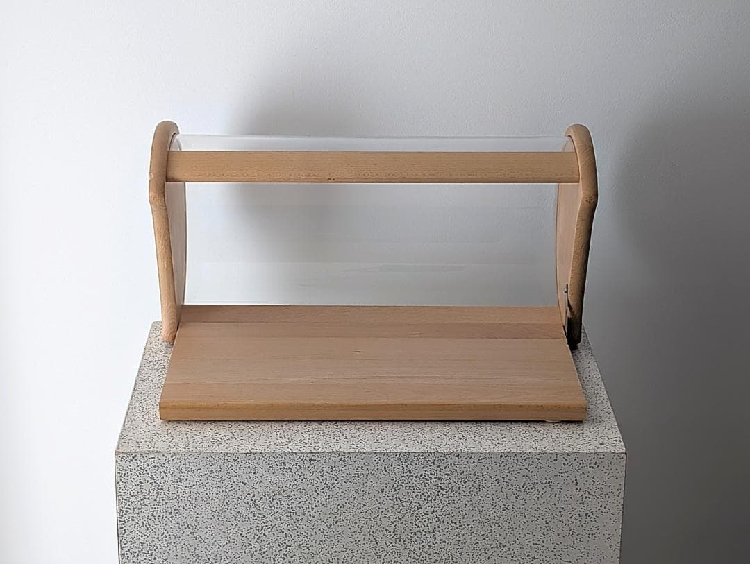 80s ビンテージ Bodum ブナ材 ブレッド ディスプレイ ケース 大きめ