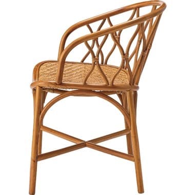 メーカー直送 東屋　NRS-506BR ラタンチェア ブラウン ラタン製