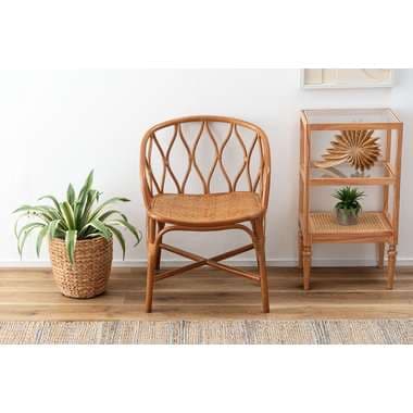 メーカー直送 東屋　NRS-506BR ラタンチェア ブラウン ラタン製