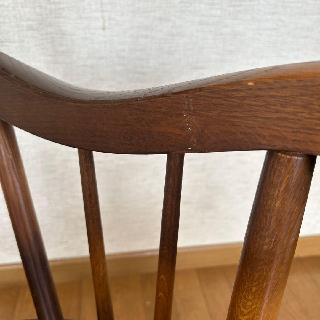 飛騨産業キツツキマーク木製ロッキングチェア ブラウン