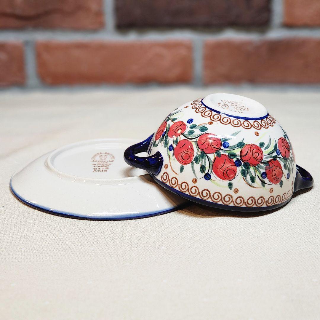 UNIKAT︎✦︎︎同柄✦︎プレート＆ハンドル付ボウル✦︎ポーリッシュ