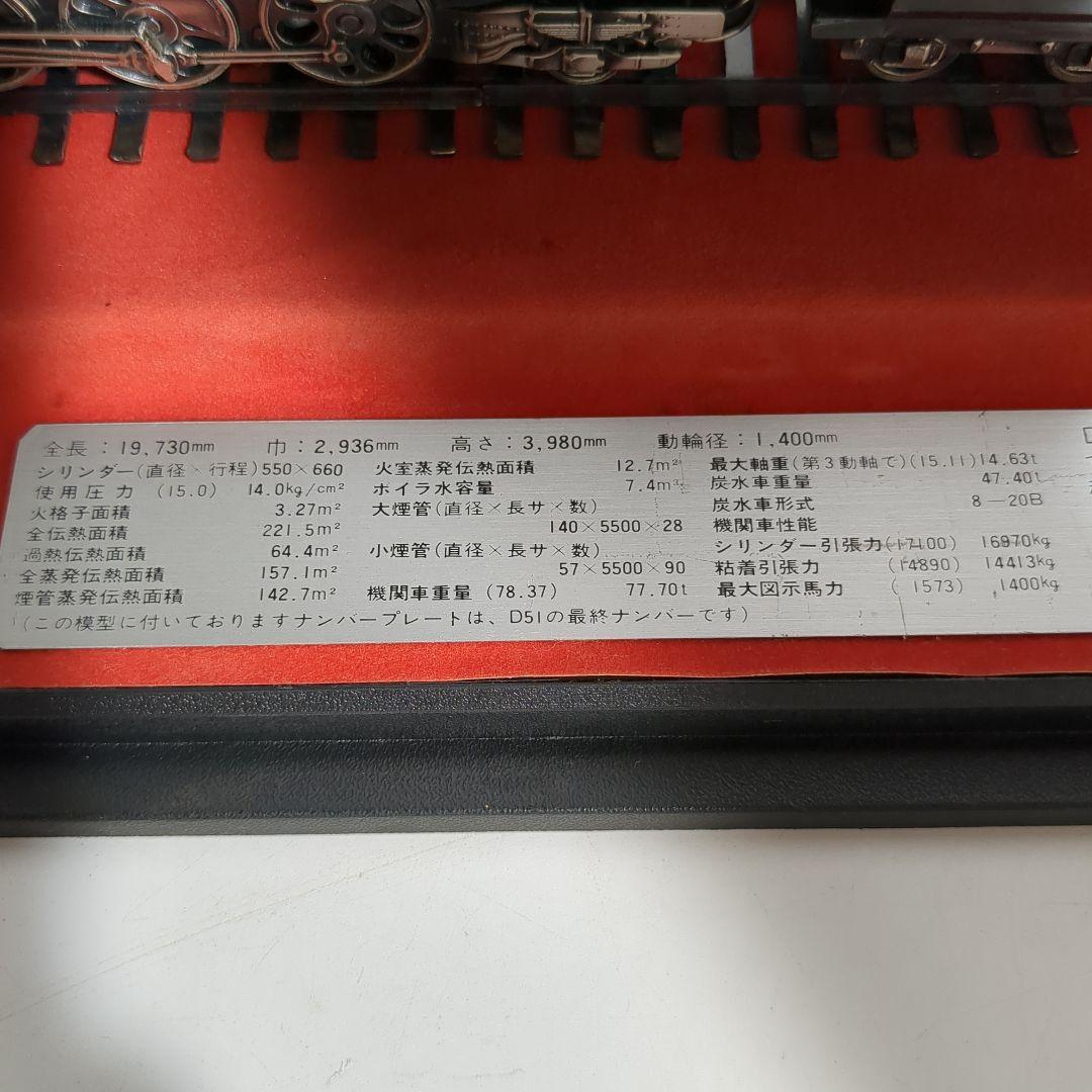 (s) D51型 蒸気機関車 1/70　模型