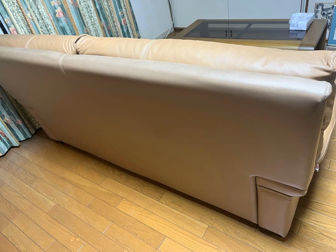 【GITIO】本革 大型ソファ たのメル便発送 約193×88×80cm