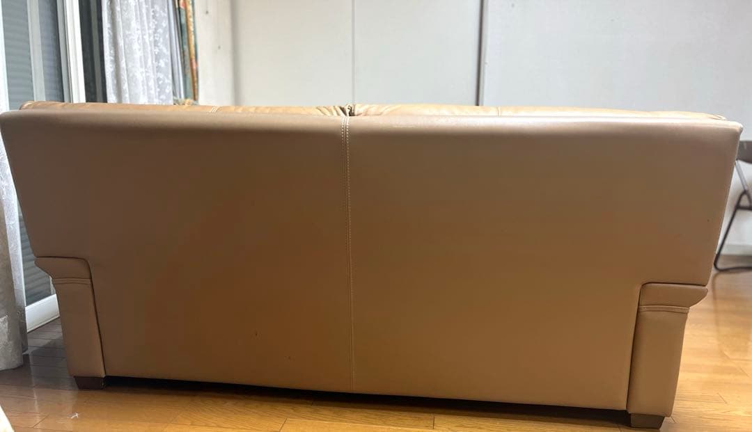 【GITIO】本革 大型ソファ たのメル便発送 約193×88×80cm