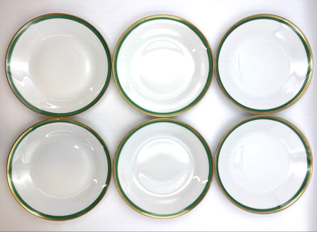 リチャードジノリ　パレルモグリーン　26.5cm ディナープレート　6枚セット