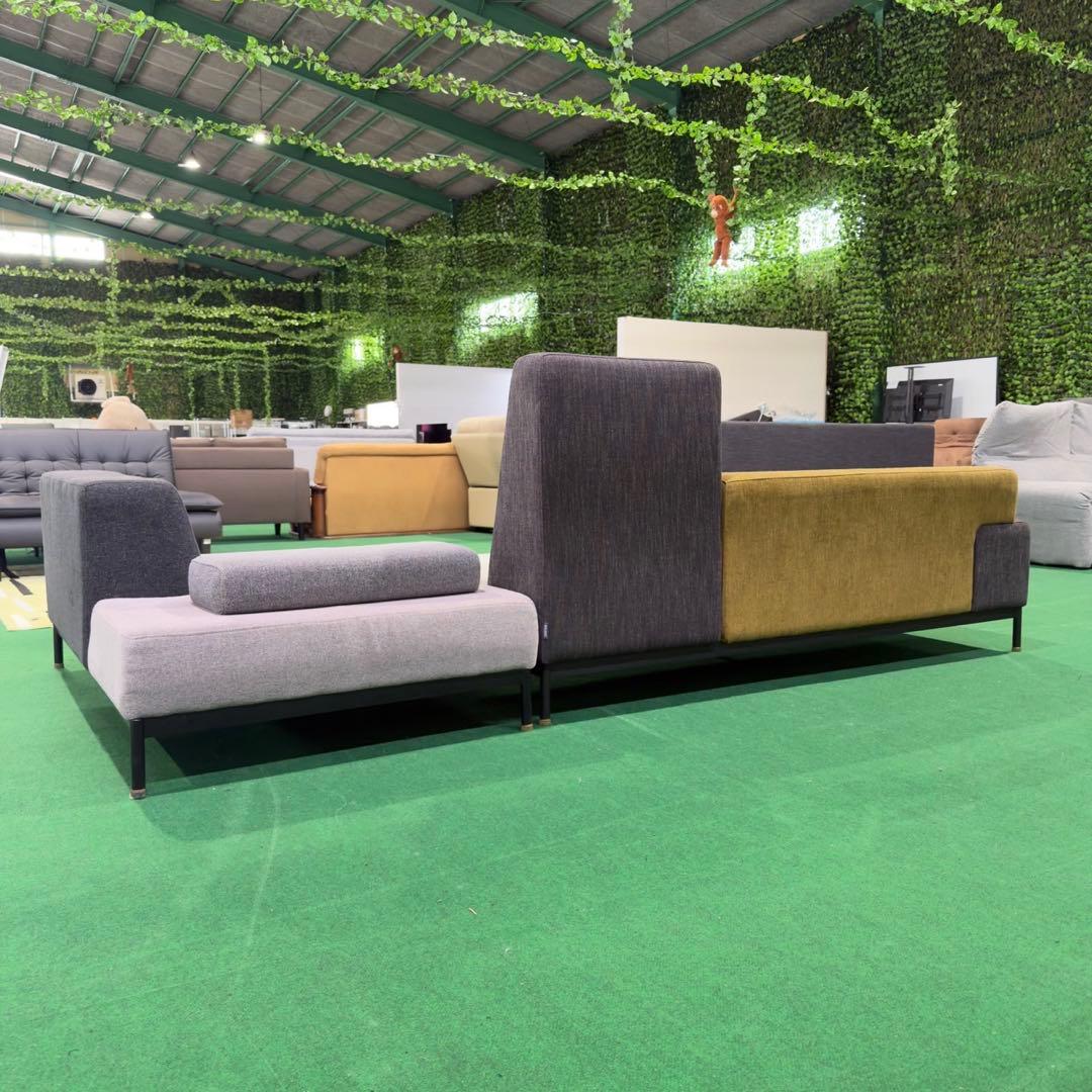 クラッシュゲート 3人掛けカウチソファ インテリア モダン ソファ M001