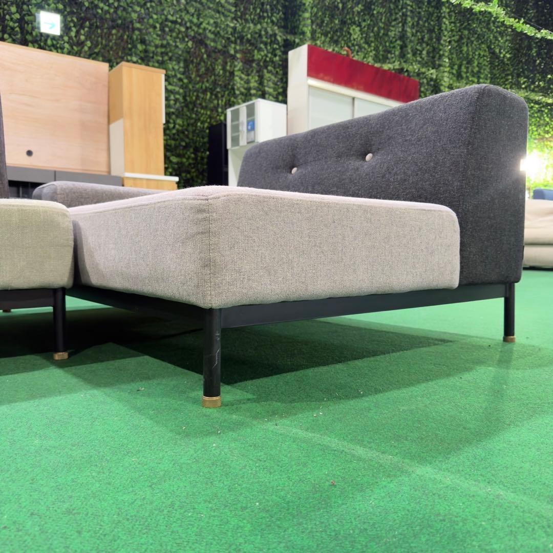 クラッシュゲート 3人掛けカウチソファ インテリア モダン ソファ M001