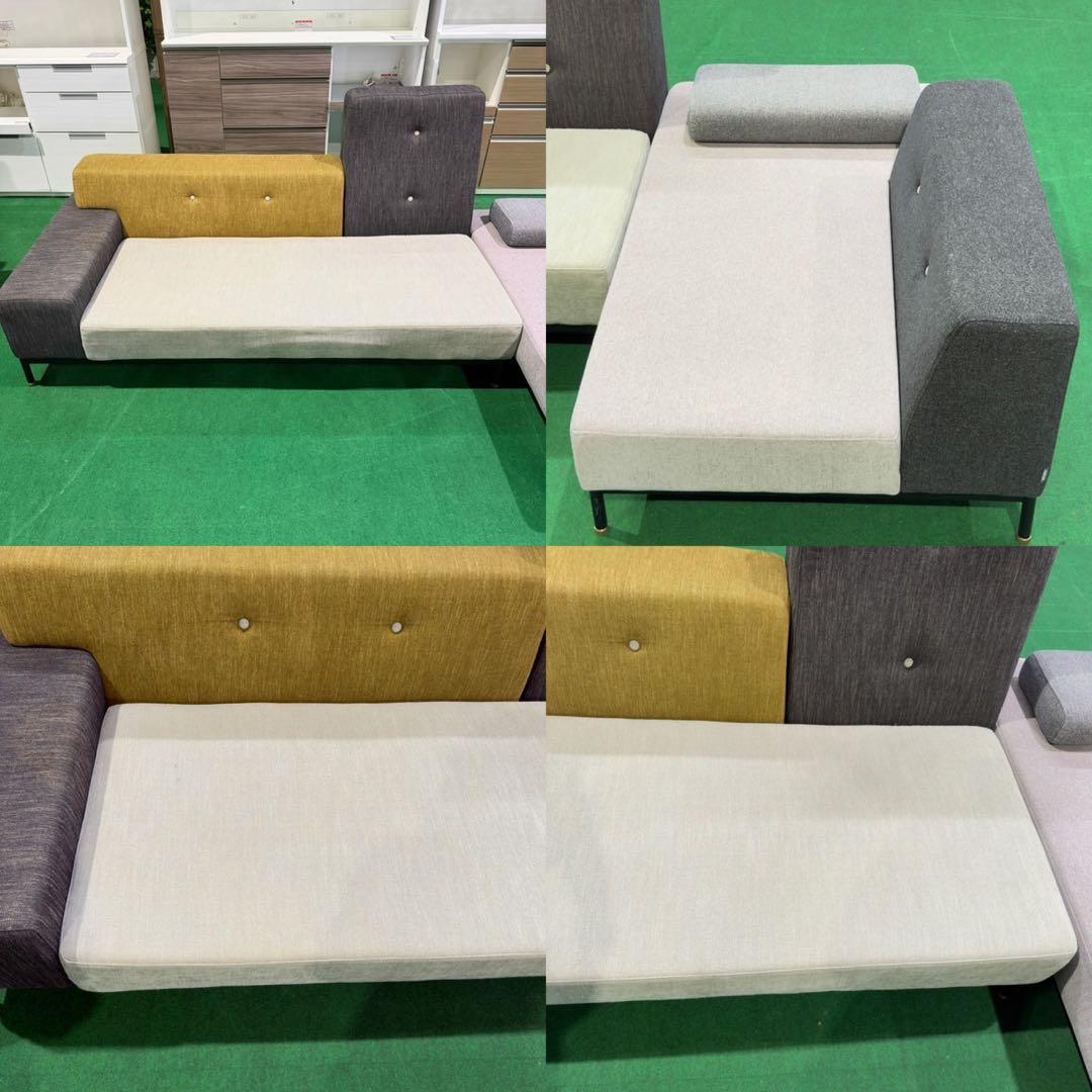 クラッシュゲート 3人掛けカウチソファ インテリア モダン ソファ M001