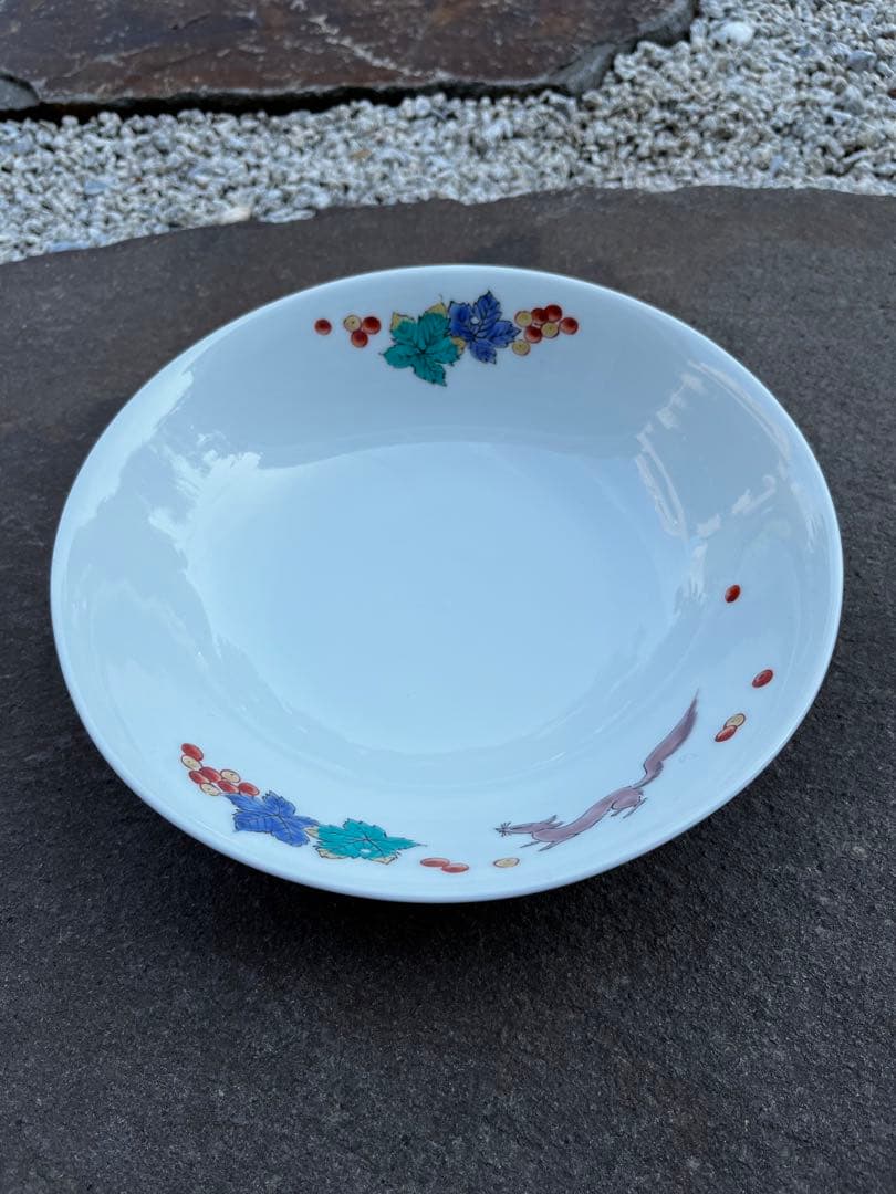 超希少　珍しい絵柄　有田焼　鷹峯作　深鉢　蓋付き　アンティーク