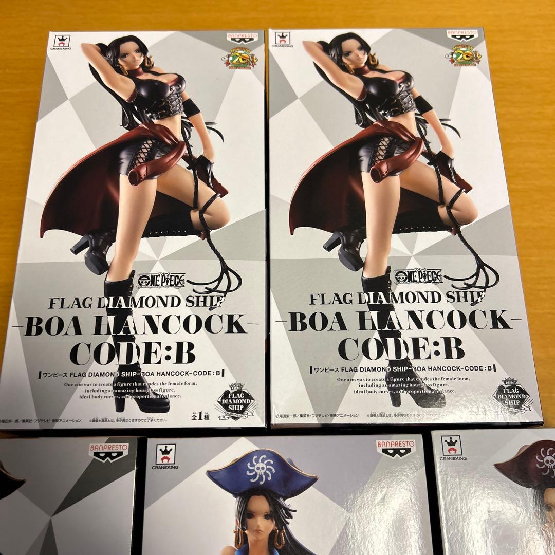 ワンピース フィギュア フラッグダイヤモンドシップ ハンコック 4種5体