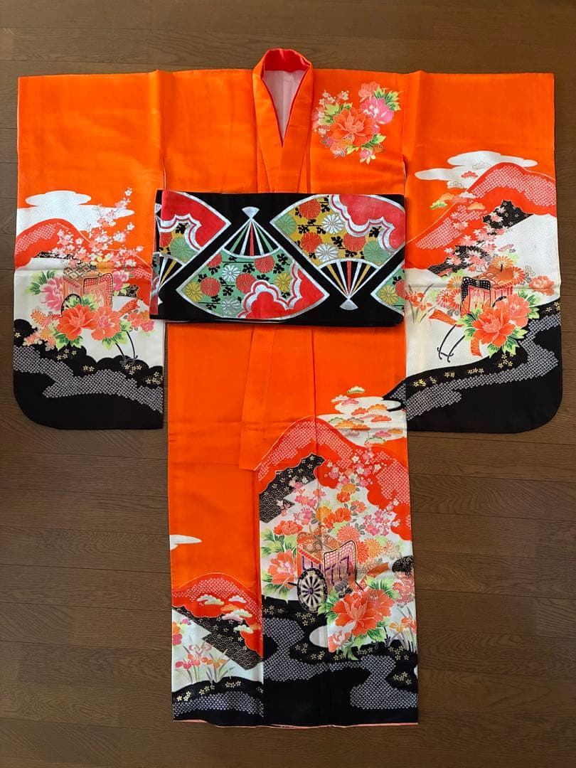 【mai】昭和レトロ 七五三 753 ハーフ成人式　着物フルセット