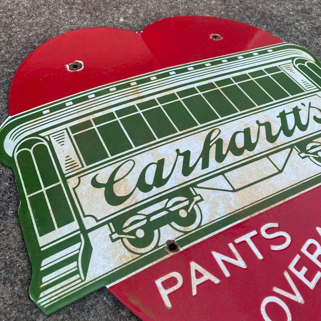 CARHARTTカーハート看板サイン　ビンテージ ヴィンテージ　リプロ