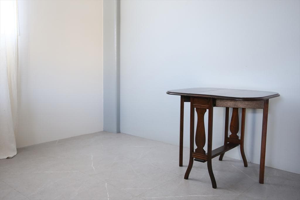 英国アンティーク木製ゲートレッグテーブル/ダイニング机/バタフライ(91-59)