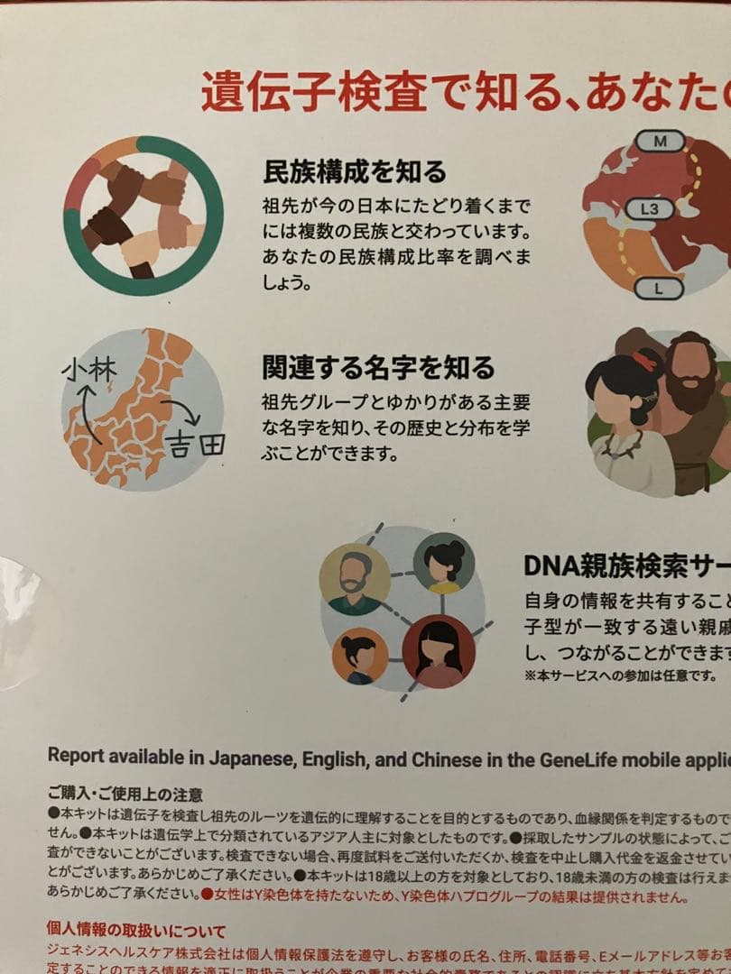 GeneLife Haplo 3.0 遺伝子検査キット（2個）