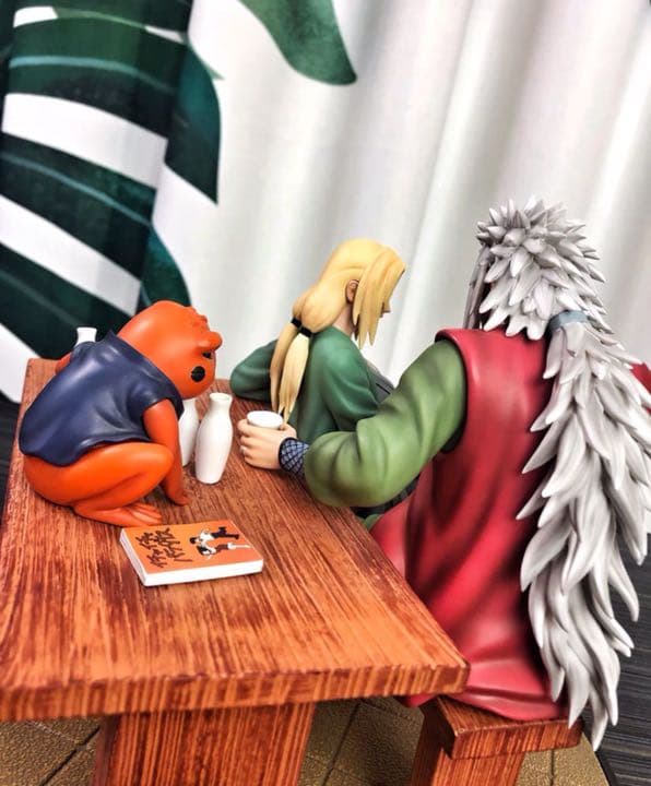 NARUTO ナルト自来也 綱手 ガレージキット ガレキ スタチュー ①