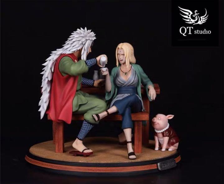 NARUTO ナルト自来也 綱手 ガレージキット ガレキ スタチュー ①