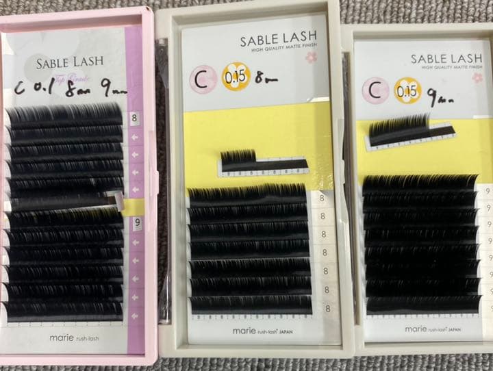 まつ毛エクステ 59ケースセット売り セーブル マツエク バラ売り可能 マツエク