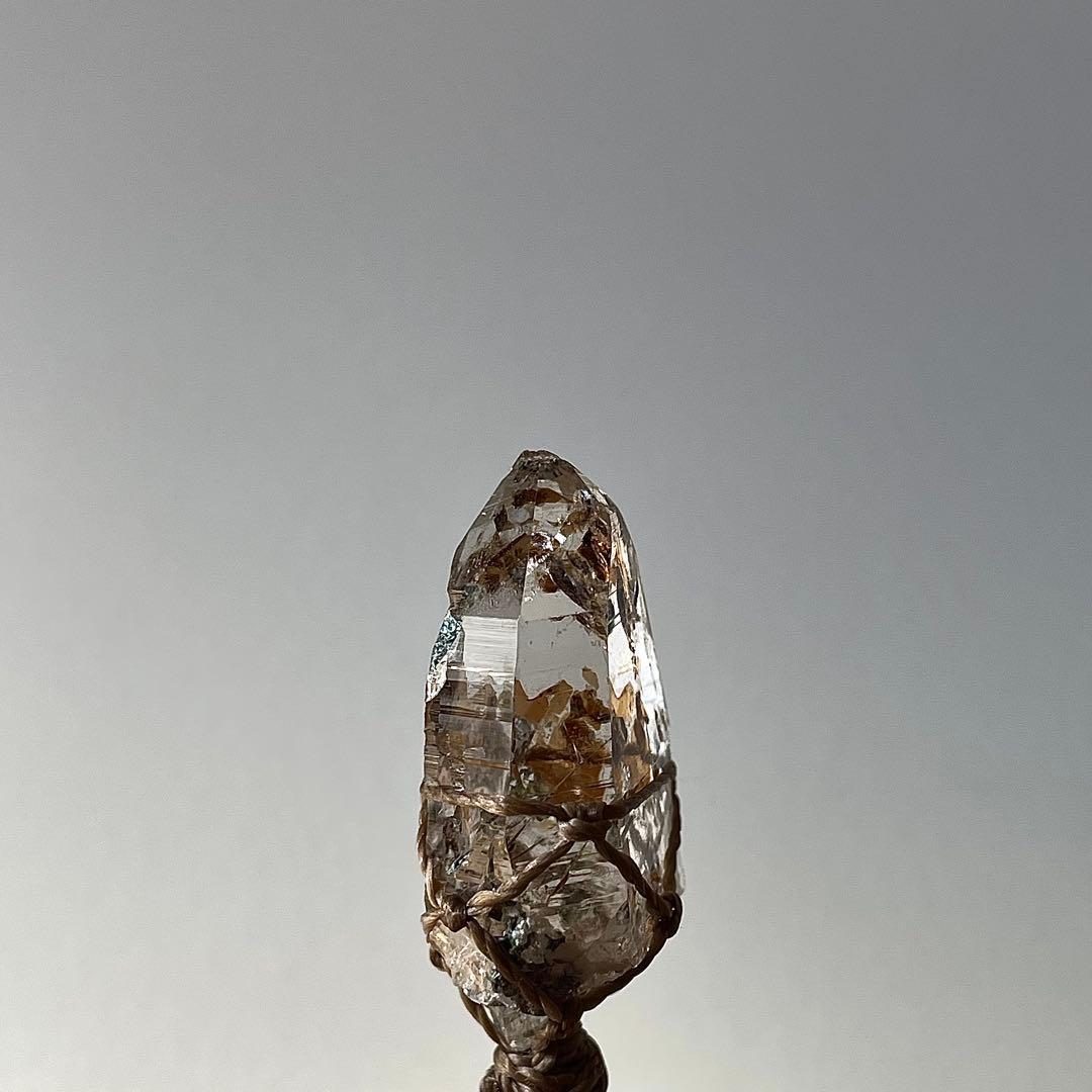 ヒマラヤ水晶 ガネッシュヒマール ＊ マクラメペンダント ネックレス 31