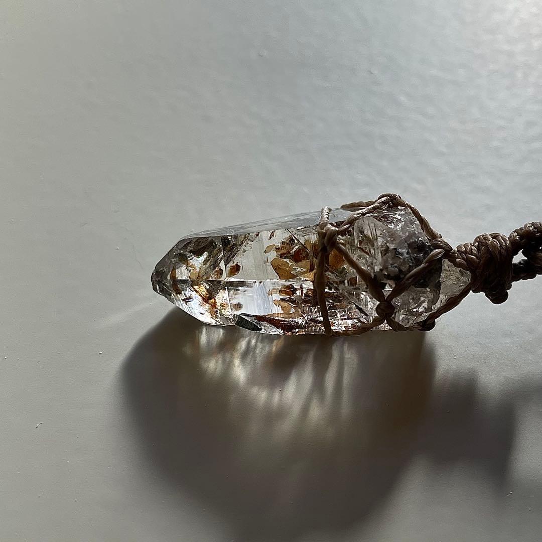 ヒマラヤ水晶 ガネッシュヒマール ＊ マクラメペンダント ネックレス 31