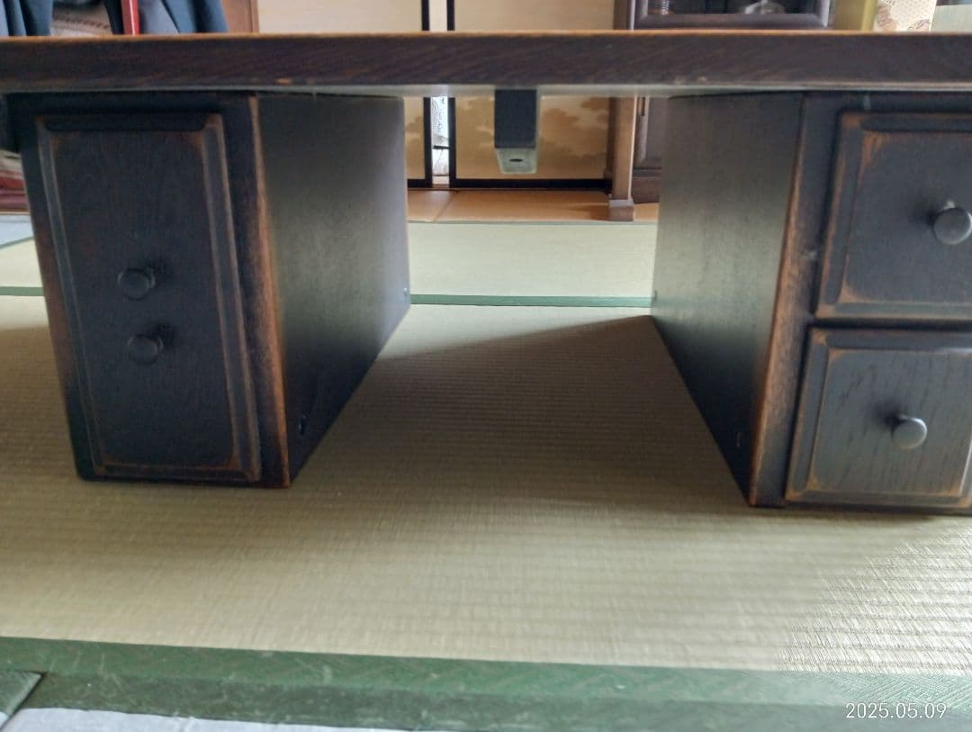 座卓　テーブル　飛騨　引出し付き　民芸家具