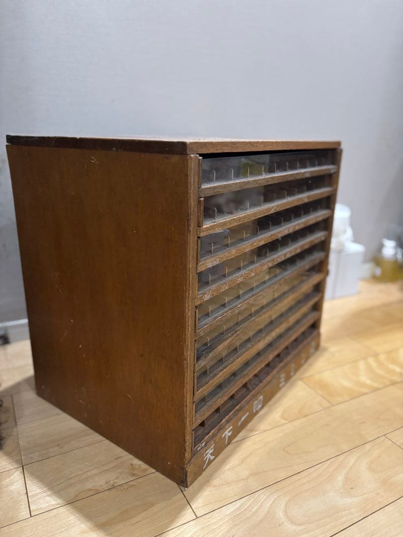 天下一印　糸棚　糸収納ケース　古美術 アンティーク