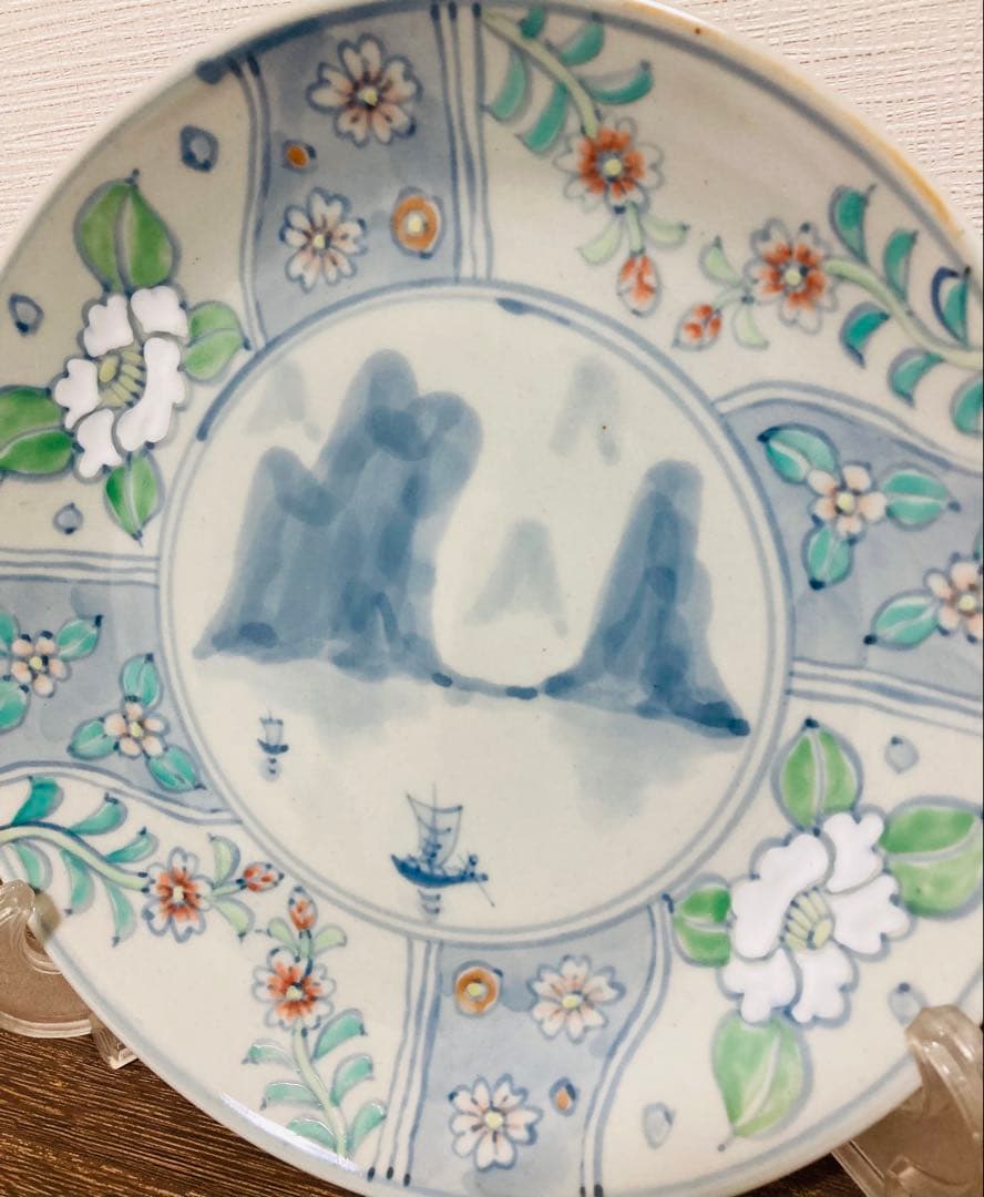 佐藤走波（五代）　鉢　中皿　辻が花文