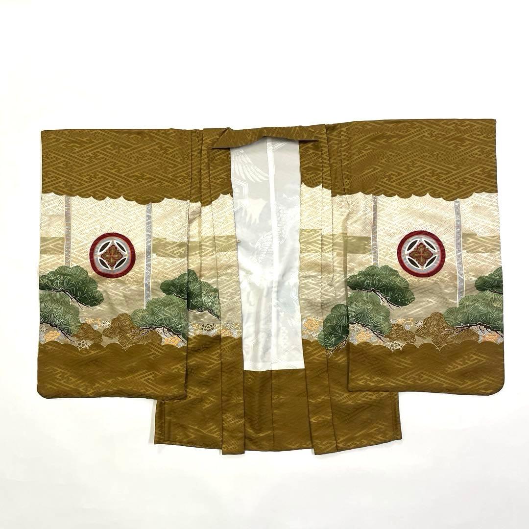 七五三 羽織セット 男の子 羽織 着物 長襦袢 半衿付き 5歳 No.130