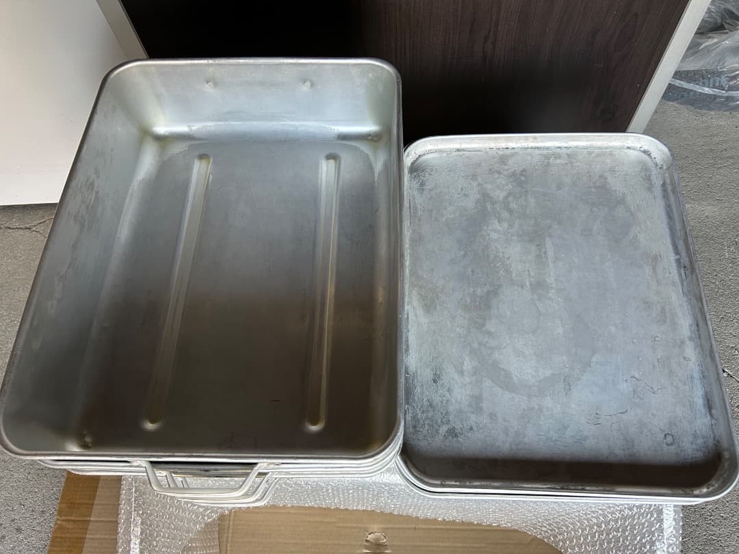 昭和レトロ 学校給食 3点セット アルミ製食缶蓋あり