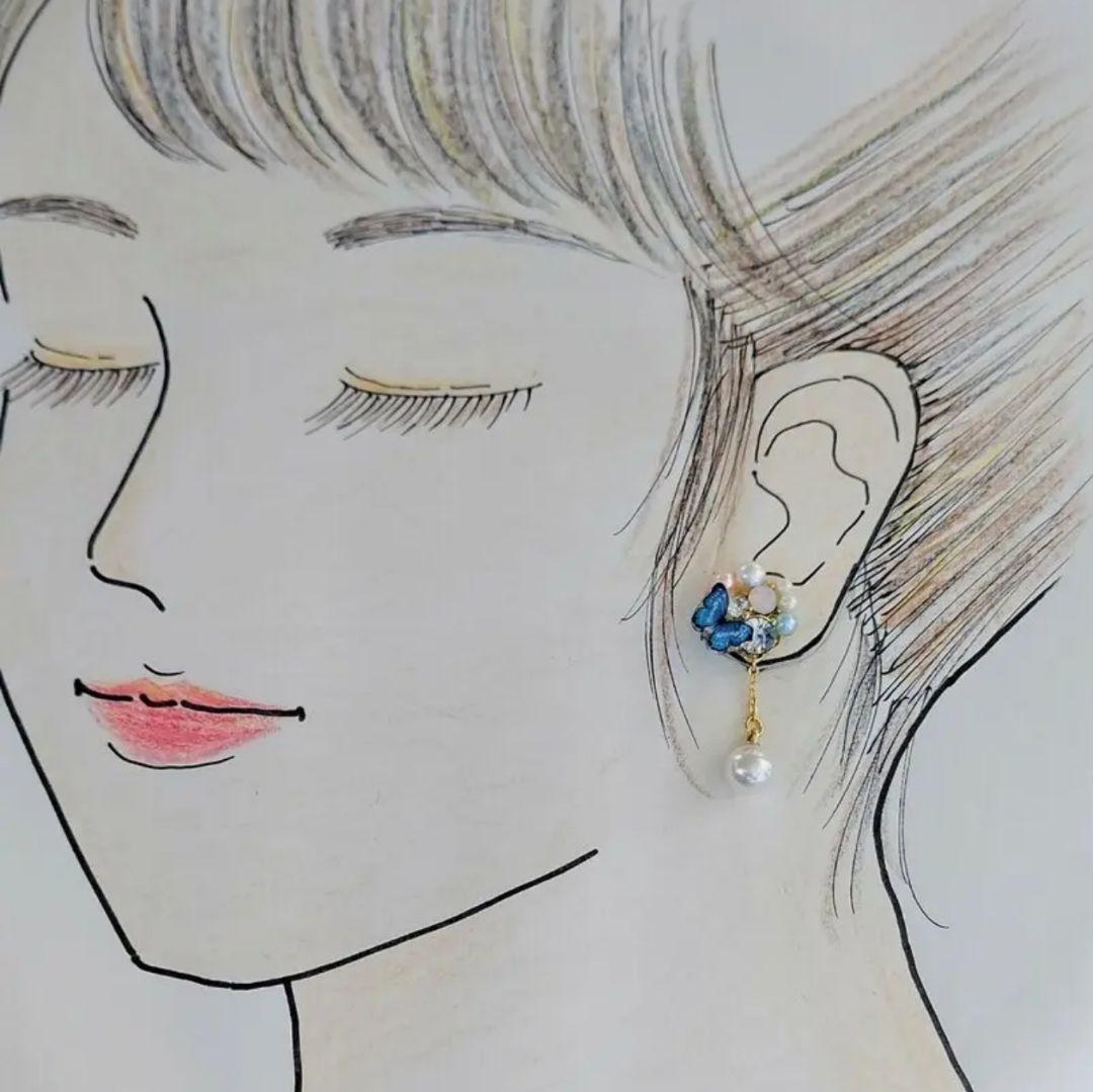 【528】ビジューのピアス／イヤリング