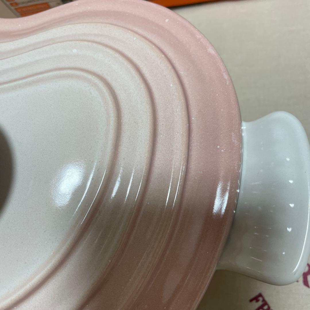 《未使用》ルクルーゼ パウダーピンク 鍋 ♡ ハート