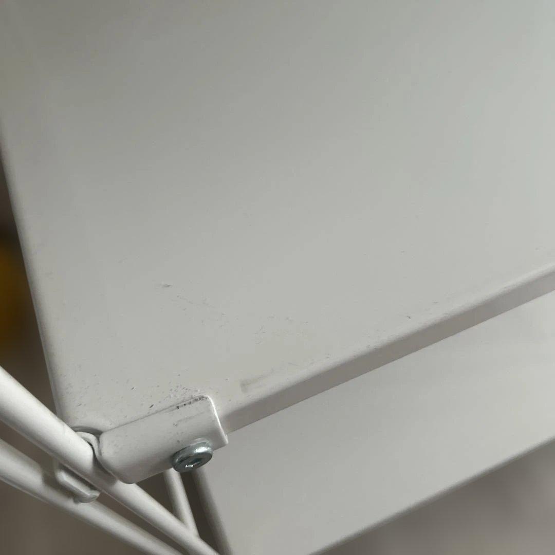 スチールユニットシェルフ・スチール棚セット・小・ライトグレー　2列